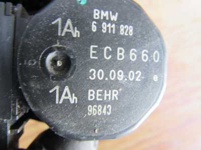 BMW Behr AC Air Conditioner Heater Actuator Right Rear Compartment Flap 1Ah 64116911828 E65 E66 745i 745Li 750i 750Li 760i 760Li3